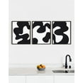 thumbnail image 5 of HAUS AND HUES Black and White Abstract Wall Art - Set of 3 Black and White Wall Art Modern Wall Decor, Contemporary Wall Art Modern Art Wall Decor, Black and White Artwork for Walls (Unframed 24x36), 5 of 6