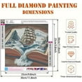 thumbnail image 2 of BYGFHLYW 5D Full Drill Diamond Painting Kit, Sailboat Book Diamond Art, 11.8x11.8 Inch DIY Diamond Painting for Home Wall Decor Gifts, 2 of 8