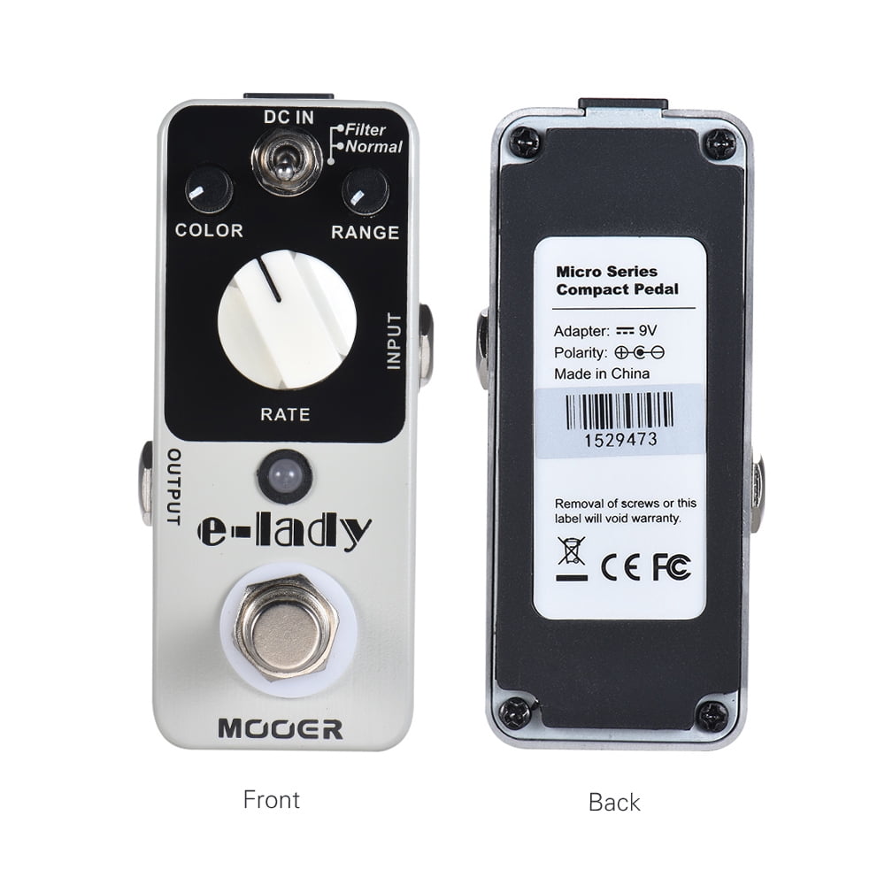 MOOER e-lady Analog Flanger Guitar Effect Pedal 2 Modes True Bypass Full Metal Shell