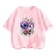 thumbnail image 3 of 2024 Verano Nuevo Kawaii Stitch Trucksuit Pareja Camiseta Niñas Manga Corta Niño Camiseta Ropa Niños Camiseta Bebé Tops, 3 of 5