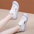 thumbnail image 6 of AUDeals Women’s EVA Cushion Walking Shoes Orthopedic Slip On Sneakers Breathable Lightweight Comfortable All Season Wear (White, 5), 6 of 7