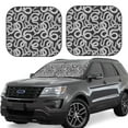 thumbnail image 6 of Kdxio Snake Print 2-Piece Sun Shade Front Windshield - Foldable Car Front Window Sunshades for Most Sedans SUV Truck, 6 of 6