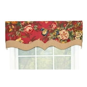 Queensland D-Regal 3" Rod Pocket Contrast fabric Valance 50" x 17" by RLF Home