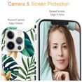 thumbnail image 3 of Compatible with iPhone 13 Pro Case for Women Girls, Floral Flower Palm Tree Leaves Design Cute Soft Silicone Protective Phone Case for iPhone 13 Pro 6.1",Tropical, 3 of 6