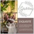 thumbnail image 3 of HOMEMAXS  Wedding Signs for Ceremony Engagement Chair Baby Bridegroom White, 3 of 8
