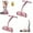 2pc pink, variant on Hllpro Resistance Bands with Handles & 6-Tube Foot Pedal - Multi-Functional Full Body Workout Equipment for Women, Home Gym