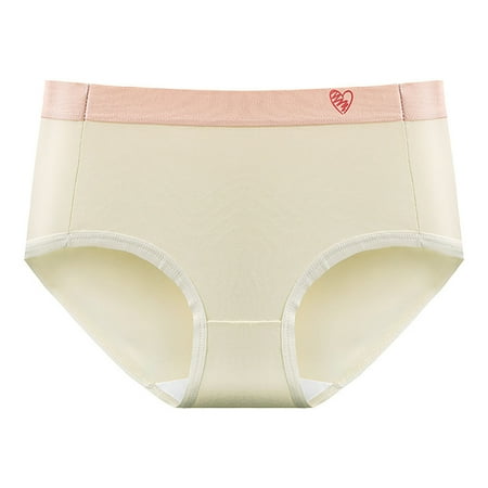 Hipster Panties for Women Cute Cotton High Waist Underwear No Show Quick Dry & Light Breathable Panty Workout Briefs