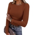 thumbnail image 1 of Remera PRETTYGARDEN Otoño 2025 de Manga Larga de Punto Acanalado XXL, 1 of 9