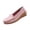 Pink, variant on Women's 2026 Plus Flat Shoes Summer Solid Color Round Closed Toe Low Heel Slip On Lightweight Cushioned Orthopedic Arch Support Wide Toe Box Comfortable Walking Daily Footwear Black 41