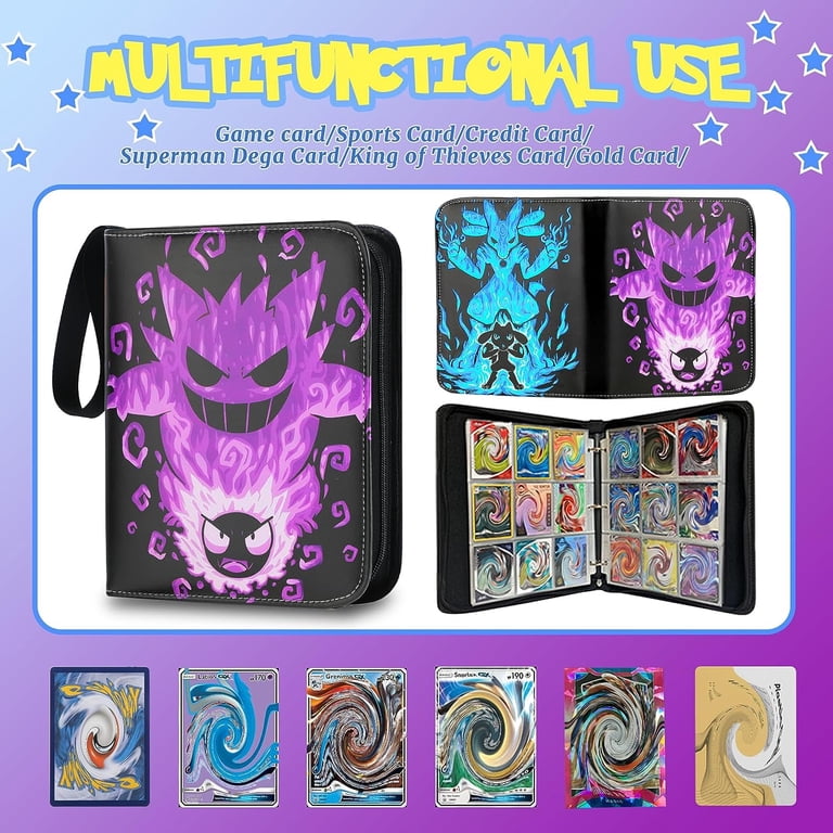 Trading Card Binder 9 Pocket with Removable 50 Sleeves Fits 900 Cards,  Sports Card Holder Binder with Zipper, TCG Game Card Carrying Case Book  Collection Display Storage Album - Walmart.com