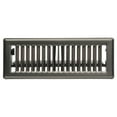 thumbnail image 4 of Imperial 3" x 10" Brushed Nickel Steel Floor Register, Louvered, 1-pk, 4 of 6
