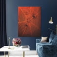 thumbnail image 5 of Kdxio Spider Web Pattern Canvas Wall Art 12x16 Inches - Waterproof HD Print Solid Wood Frame for Living Room & Bathroom,Vertical, 5 of 8