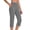 37# Gray, variant on Women's Yoga Capri Pants High Waist Stretch Knee Length Capris Workout Athletic Pants with Pockets Navy XXL