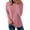 Pink, variant on Textured Tops for Women Crew Neck Long Sleeve Shirts Fall Blouses Casual Basic Tee