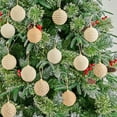 thumbnail image 4 of 12PCS 3.15" Boho Farmhouse Christmas Ball Ornaments, Burlap Jute Rope Hanging Balls, Neutral Rustic Xmas Tree Decorations, Vintage Holiday Ornaments for Wreath, Garland, Wedding, Home Decor, 4 of 6