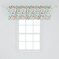 thumbnail image 2 of Ambesonne Autumn Window Valance, Colorful Leafy Pattern Art, 42" x 18", Pale Blue Multicolor, 2 of 3
