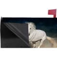 thumbnail image 3 of Coolnut Mailbox Covers Magnetic Oversize White Horse Running Seasonal Mail Wraps for Home Outdoor Decor, 25.4"x20.78", 3 of 5