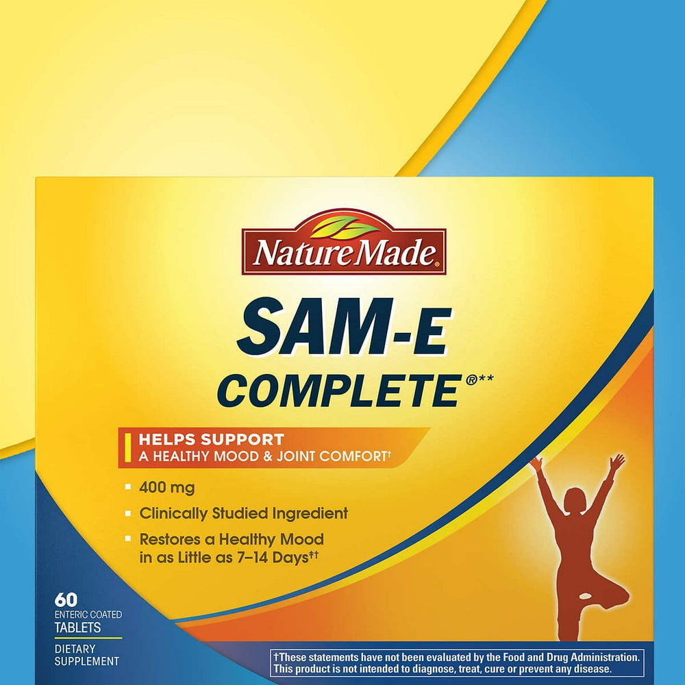 Nature Made SAM-E Complete 400 mg., 60 Tablets - Walmart.com - Walmart.com