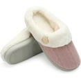 thumbnail image 6 of Womens Slipper Warm Comfy Memory Foam House Slippers Knitted Shoes Faux Fur Lined Anti-Skid Rubber Sole Bedroom Cozy Indoor Outdoor Slippers, 6 of 13