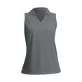 thumbnail image 6 of Holzkary Tank Top for Women Women's Sleeveless Shirts Collared V Neck Tennis Tank Tops Lightweight Basic Sleeveless Shirts Summer Tops Clothes Outfits Grey L, 6 of 9
