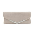 thumbnail image 2 of Premium Metallic Glitter Flap Clutch Evening Bag, 2 of 4