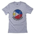 thumbnail image 1 of Philippines Baseball Classic - World Vintage with Flag Men's Grey T-Shirt, 1 of 2