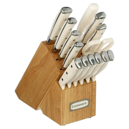 UPC 086279090423 product image for Cuisinart Classic Forged Triple Rivet 15-Piece Cutlery Set with Block  White and | upcitemdb.com