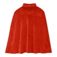 thumbnail image 3 of Adult Little Red Riding Hood Cape Halloween Character Costume Velvet Cosplay Party Short Cloak, 3 of 7