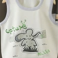 thumbnail image 4 of COMVALUE 2-Piece Toddler Boy Athletic Clothes Boys Summer Outfits Sleeveless Mesh Tank Top Shorts Set Grey for Size 3-4 Years, 4 of 5