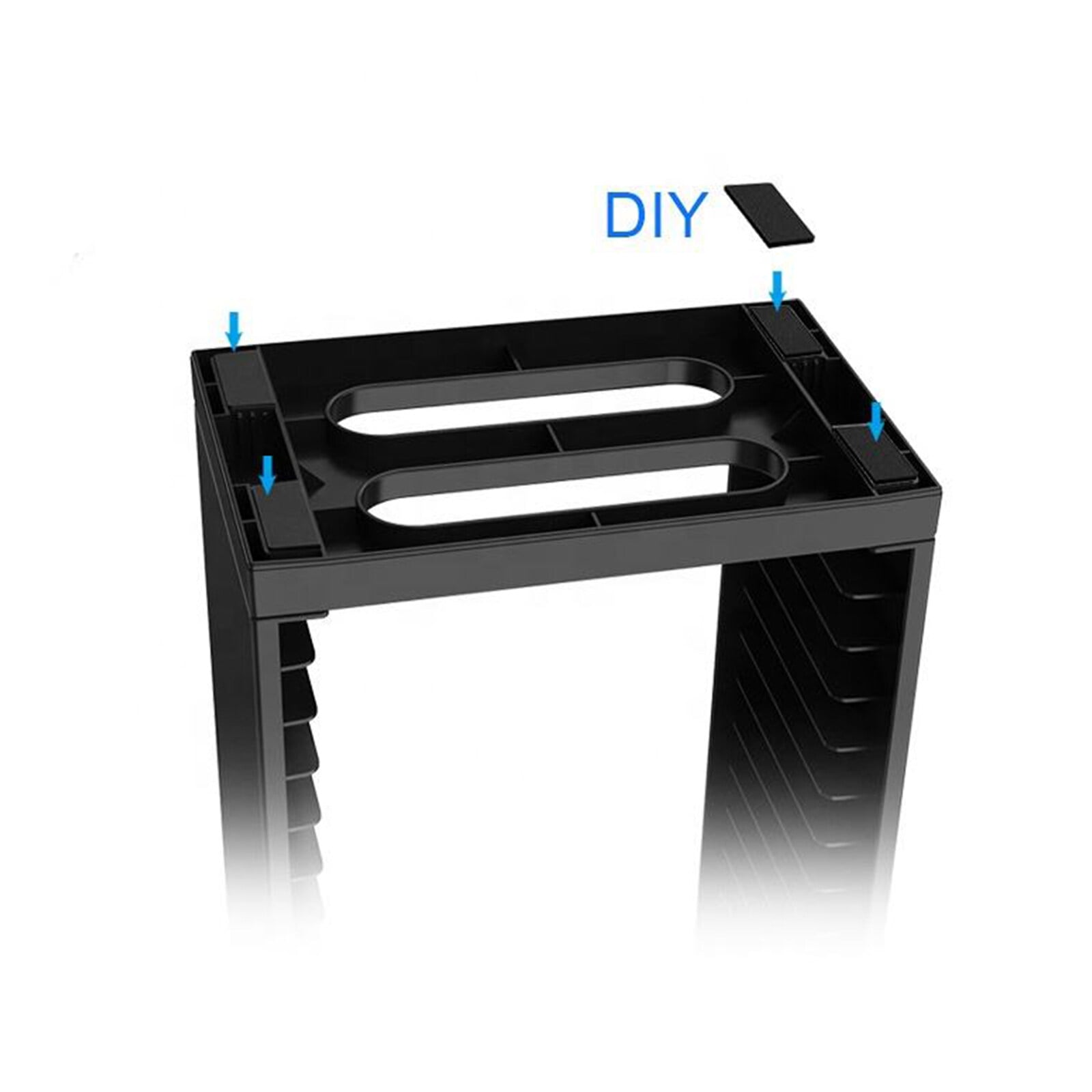DERCLIVE Universal Game Storage Tower – Stores 36pcs Video Game Discs, Game Holder Rack for PS5/ PS4/ PS3/ Xbox Series S, Universal Game Disc Holder