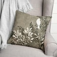 thumbnail image 3 of Creative Products Bird on Branch on Gray 18x18 Indoor / Outdoor Pillow, 3 of 3