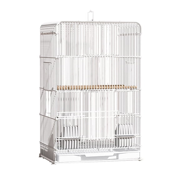 golytefs Household Bird Cage Impact Resist Wrought Iron Bird Cage Removable Tray Portable Parrot Cage for Indoor Outdoor Home Bird Feeding