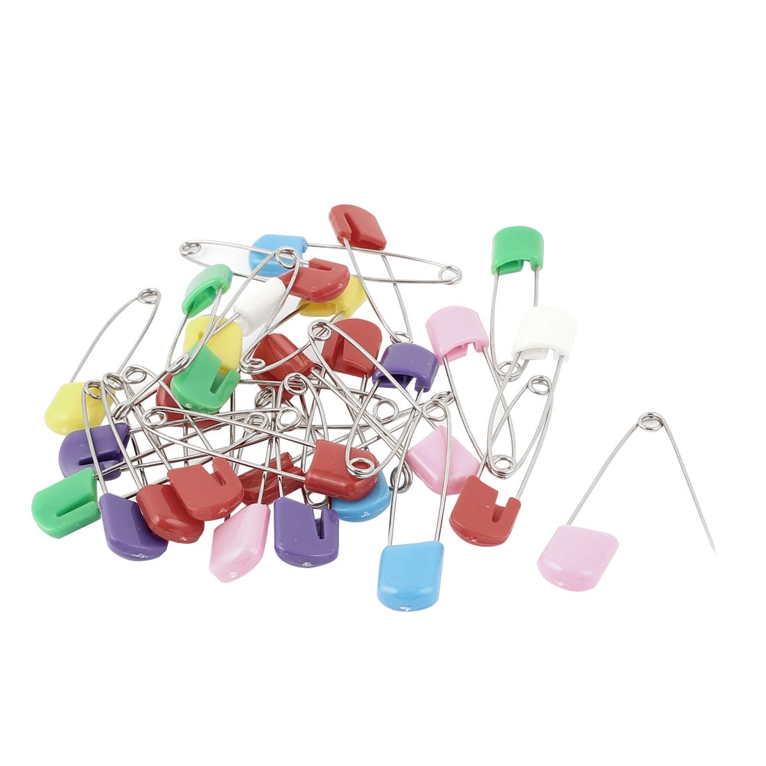 Cloth Metal Diaper Nappy Pins Hold Clip Assorted Color 30pcs School