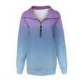thumbnail image 3 of Babysbule Fall Tops for Women Ladies Stylish Printed Loose Long Sleeves Blouse Lapel Casual Tops Sweatshirt, 3 of 4