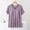 Purple, variant on Women's Lettuce Hem Pajama Tops Build-In Bra Short Sleeve Stretchy Shirts With Bow Decor Summer Layering Classic Cute Shirts Light Blue XL
