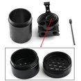 thumbnail image 2 of LOVIVER Polish Baffled Fuel Line Reservoir Petrol Tanks Black, 2 of 5