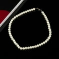 thumbnail image 2 of UDIYO Necklace 8mm Imitation Pearls Elegant Women Metal Lobster Clasp Necklace for Dating, 2 of 7