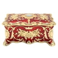 thumbnail image 1 of Joyero Vintage, Cofre del Tesoro Caja Forro de Terciopelo Rectangular para Tocador (oro rojo), 1 of 8