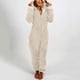 thumbnail image 1 of Mono de lana de Coral de talla grande para mujer, pijamas de Navidad, pijamas de una pieza, ropa de dormir cálida con capucha, S-5XL de invierno, 1 of 4