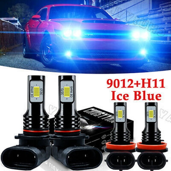 For Ford Explorer 2011 2012 2013 2014 2015 LED Headlights  Fog Light 8000K Bulbs