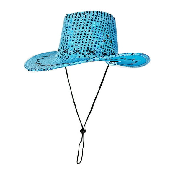 UJNDER Western Cowboy Casual Style Hat for Parties and Masquerades Ideal for Various Celebrations and Events Cowboy Hat Blue
