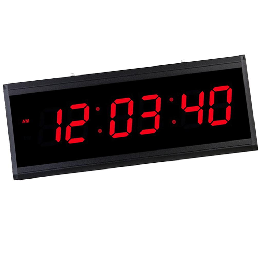 Buy LED Digital Clock Bright Time Display Extra Large Screen Wall Clock