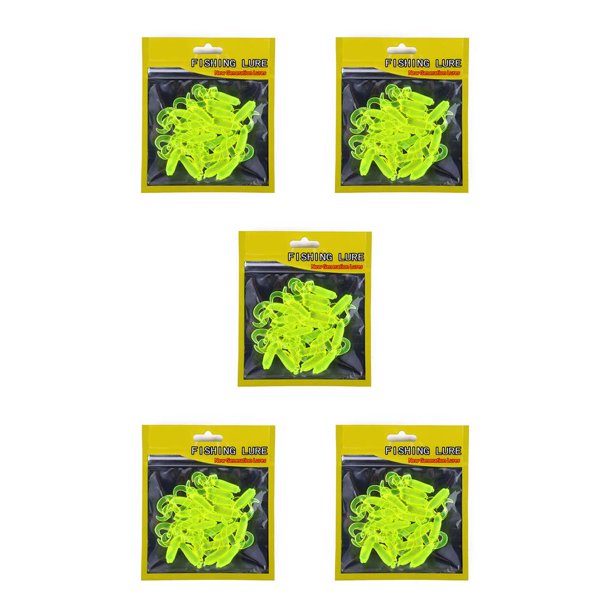 Yuarrent 20 unids/bolsa doble cola Larva pesca señuelo Arrificial Grub plástico pez cebo gusano falso accesorios de pesca al aire libre Type2 NO2 Yuarrent CBP087118