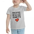 thumbnail image 3 of Breaking Hearts and Blasting Farts Funny Toddler T-Shirts for Boys Girls (Gray, 4T), 3 of 5