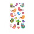 thumbnail image 1 of Colorful Chickadee Clear Glitter Stickers, 11-Piece, 1 of 1