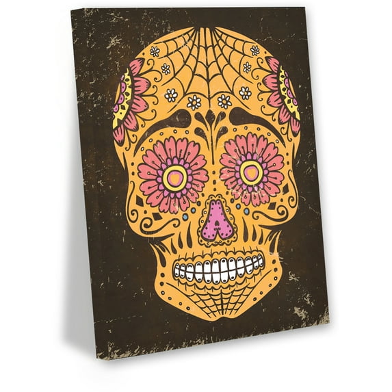 Awkward Styles Skull Canvas Wall Art Skull Wall Decoration Day of the Dead Party Supplies Dia De Los Muertos Decoration Skull Accessories
