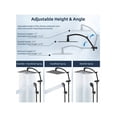 thumbnail image 3 of Shower Head, 10'' High Pressure Rainfall Shower Head/Handheld Shower Combo with 16'' Adjustable Arc-shaped Shower Extension Arm, 7-Spray, 71'' Hose Ad, 3 of 4
