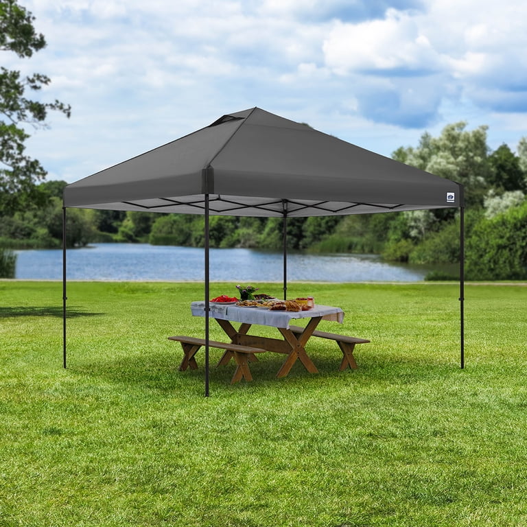 E-Z UP 12x12 Instant Canopy ONE-UP Vented Pop Up Tent, 144 Sq Ft