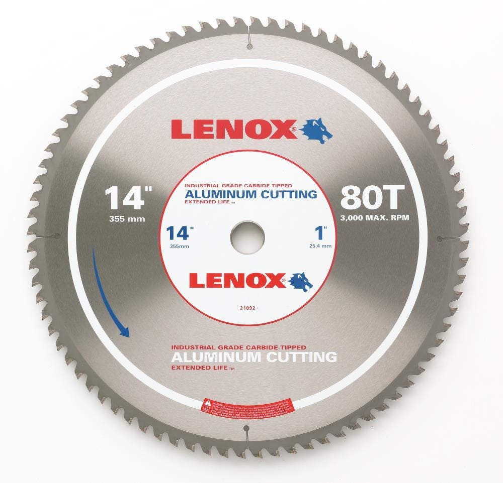 Lenox21892 14 In. Metal Cutting Circular Saw Blade