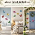 thumbnail image 4 of Topboutique Metal Butterfly Wall Decor,6 Pcs Colorful Metal Butterflies Sculpture,Butterfly Garden Decorations,Outdoor Fence Hanging Wall Art Decor for Yard Living Room Bedroom Patio Balcony, 4 of 6